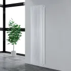 Trafikhvid hydraulisk radiator med flade stålelementer - Blomme Viadurini