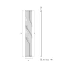 Hydraulisk radiator med buede lodrette elementer lavet i Italien - Ribes Viadurini