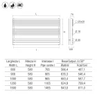 Hydraulisk radiator med forskellige elementer fremstillet i Italien - Ardore Viadurini