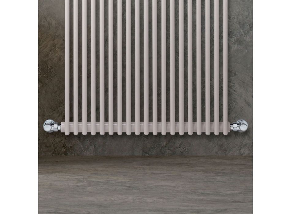 Hydraulisk radiator med en række lodrette elementer fremstillet i Italien - kulstof Viadurini