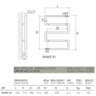 Hydraulisk kromradiatorslange af Scirocco H, moderne design Viadurini