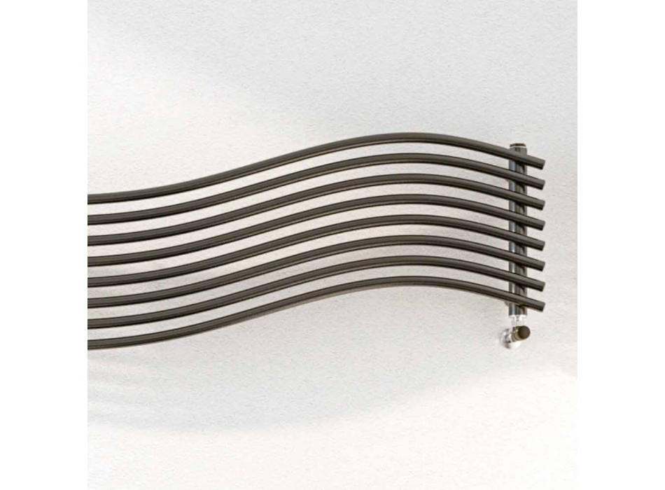 Termoarredo Hydraulisk moderne design i Wave af Scirocco H stål Viadurini