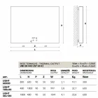 Hydrauliske design radiator, dækning stål, Scirocco H Light Viadurini