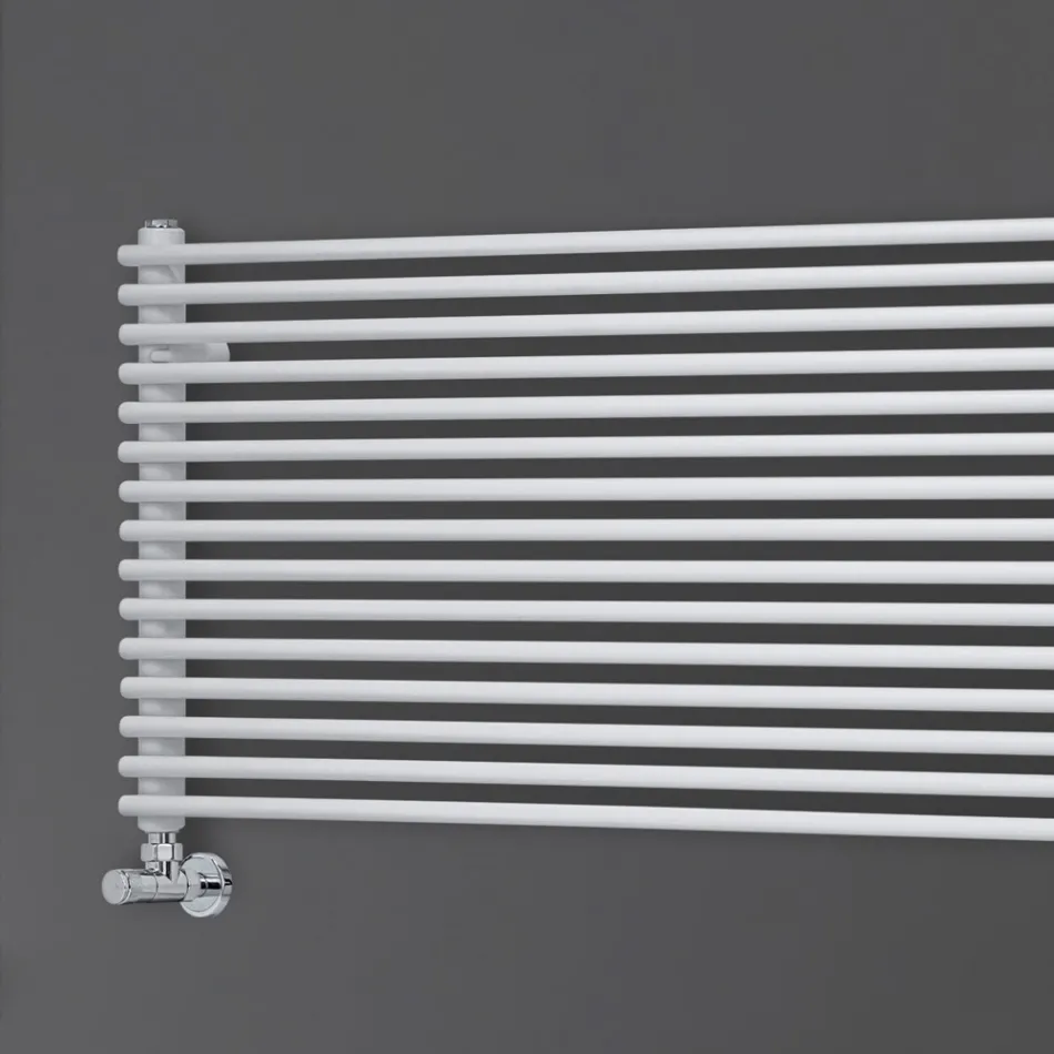 Hydraulisk radiator i stål med enkelt sektion af Made in Italy Elements - Kurv Viadurini
