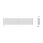 Hydraulisk radiator i stål med tredobbelt sektion af Made in Italy-elementer - Ciambella Viadurini