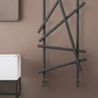 Hydraulisk radiator i stål med rundsektionsrør fremstillet i Italien - tilfældigt Viadurini