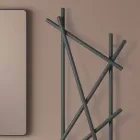 Hydraulisk radiator i stål med rundsektionsrør fremstillet i Italien - tilfældigt Viadurini