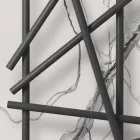 Hydraulisk radiator i stål med rundsektionsrør fremstillet i Italien - tilfældigt Viadurini