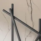 Hydraulisk radiator i stål med rundsektionsrør fremstillet i Italien - tilfældigt Viadurini