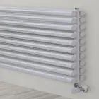 Hydraulisk radiator i stål Pure White Finish Made in Italy - Cookies Viadurini