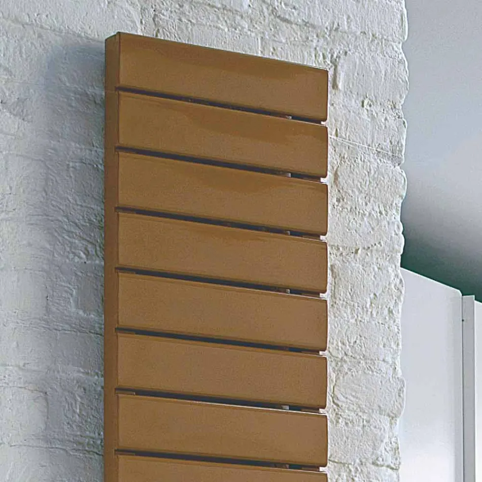 Hydraulisk Termoarredo stål, eg hylder, Utility Scirocco H Viadurini