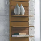 Hydraulisk Termoarredo stål, eg hylder, Utility Scirocco H Viadurini