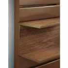 Hydraulisk Termoarredo stål, eg hylder, Utility Scirocco H Viadurini