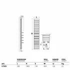 Hydraulisk Termoarredo stål, eg hylder, Utility Scirocco H Viadurini