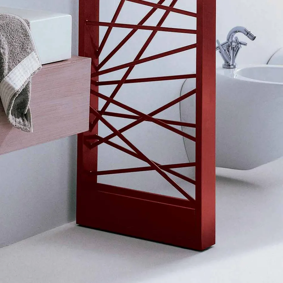 Hydraulisk Termoarredo stål, metropolitan stil Mikado Scirocco H Viadurini