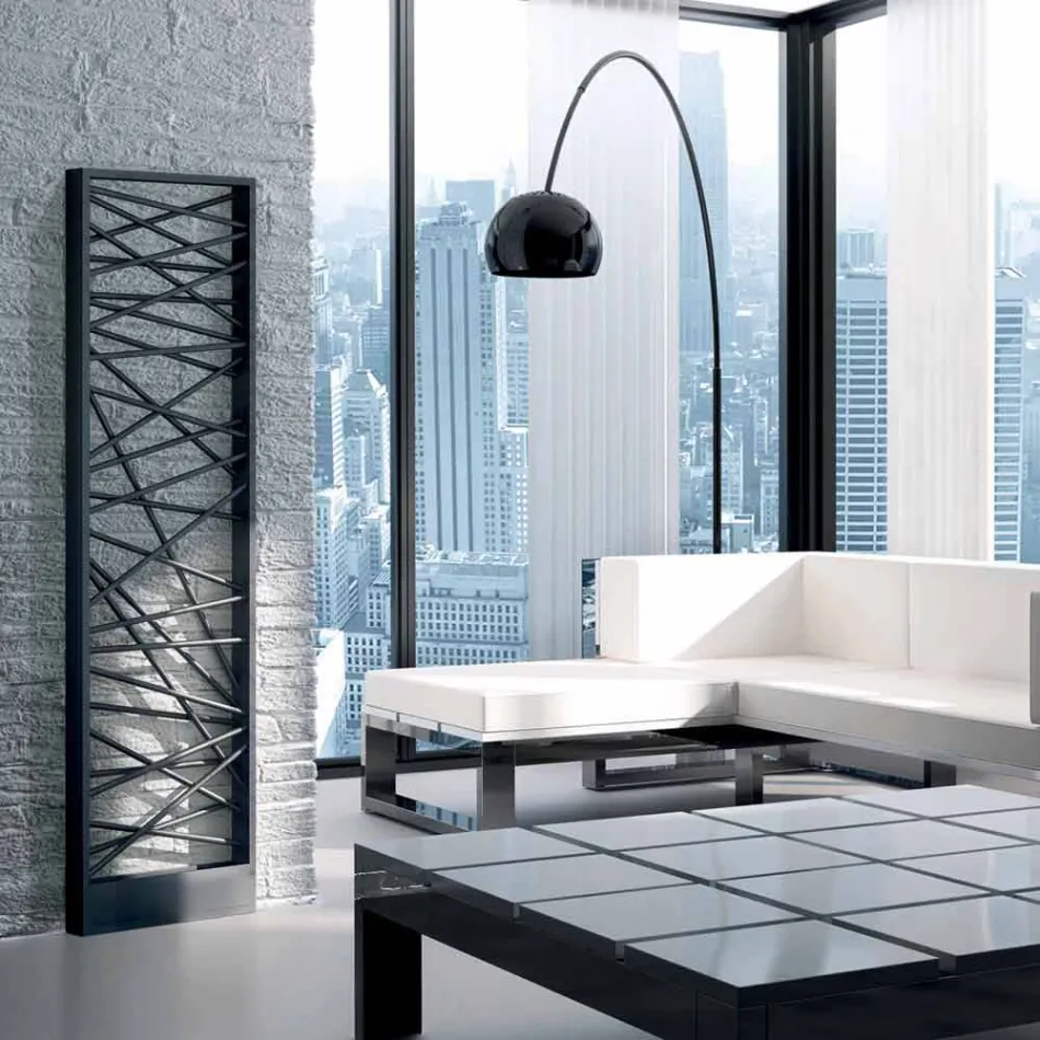 Hydraulisk Termoarredo stål, metropolitan stil Mikado Scirocco H Viadurini