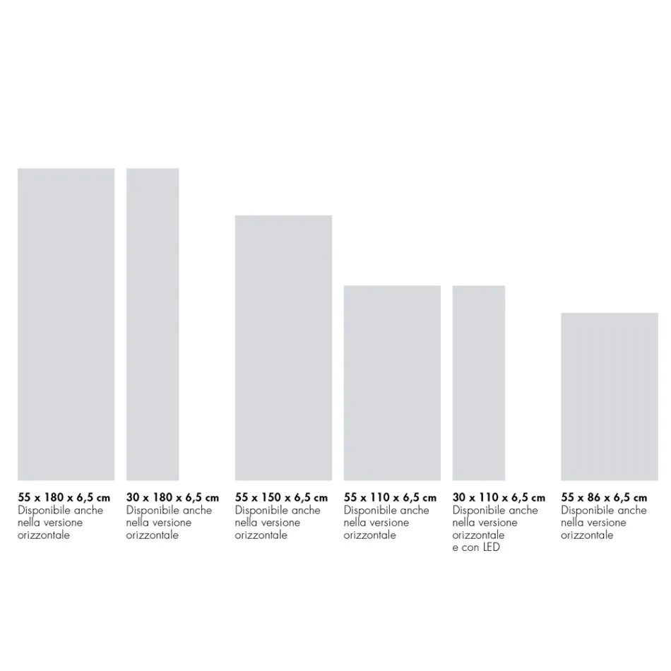 Moderne hydraulisk radiator i italiensk marmorpulver - tekstur Viadurini
