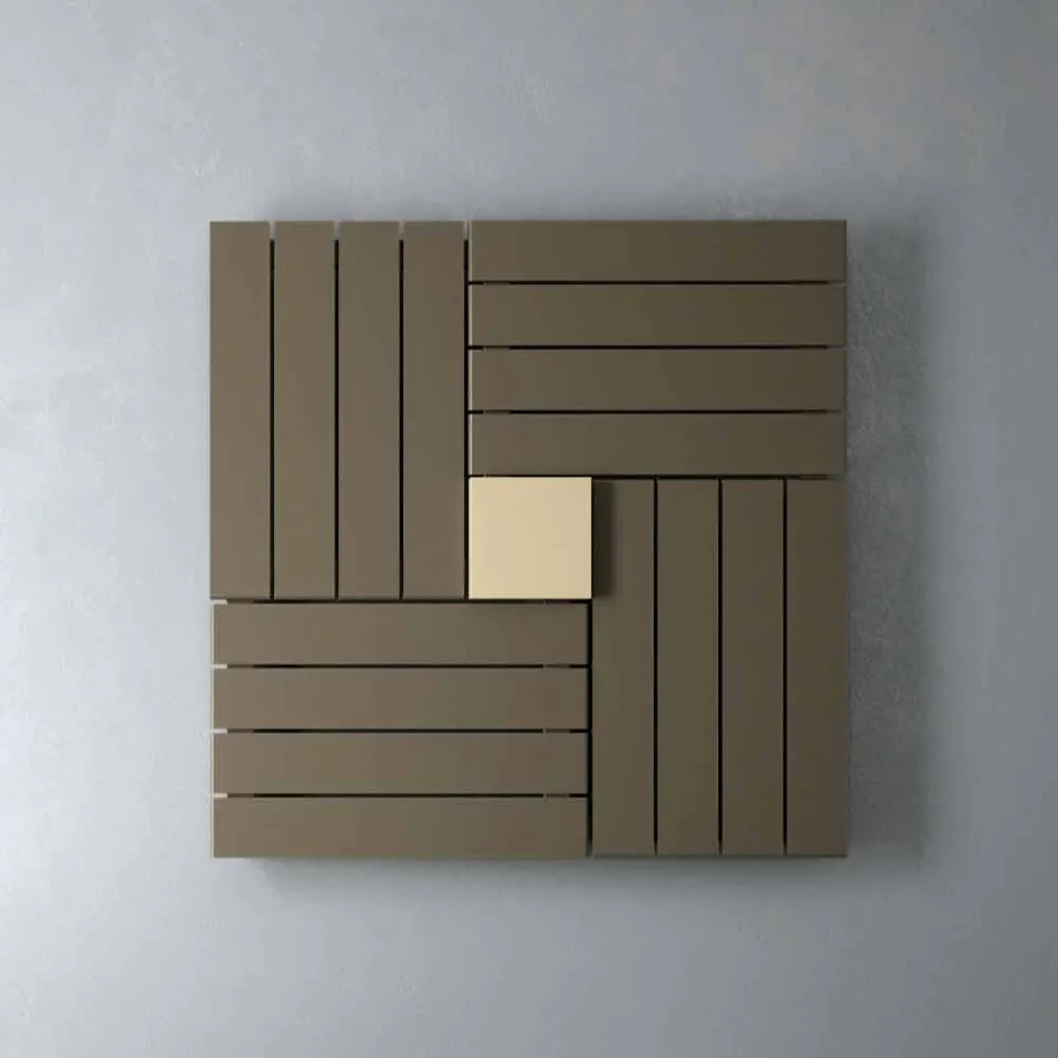 Termoarredo hydrauliske firkantet design lavet i Italien Square Scirocco H Viadurini