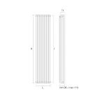 Hydraulisk radiator lavet med kulstofstålstruktur - is Viadurini