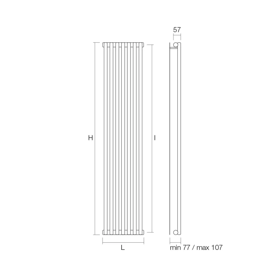 Hydraulisk køler lavet i kulstofstål Fremstillet i Italien - Cannoli Viadurini