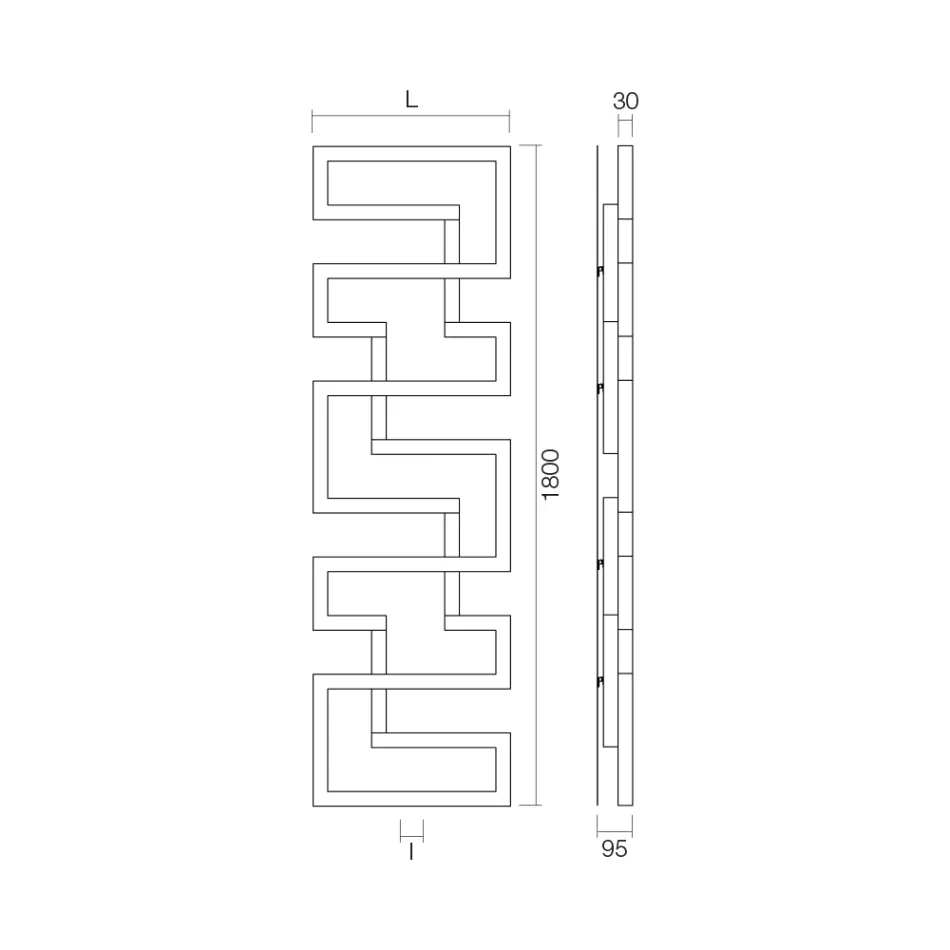 Hydraulisk køler lavet i rustfrit stål lavet i Italien - ovn Viadurini