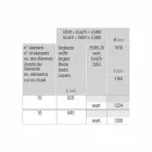 Moderne design lodret hydraulisk vægradiator op til 1224 watt - Regolo Viadurini