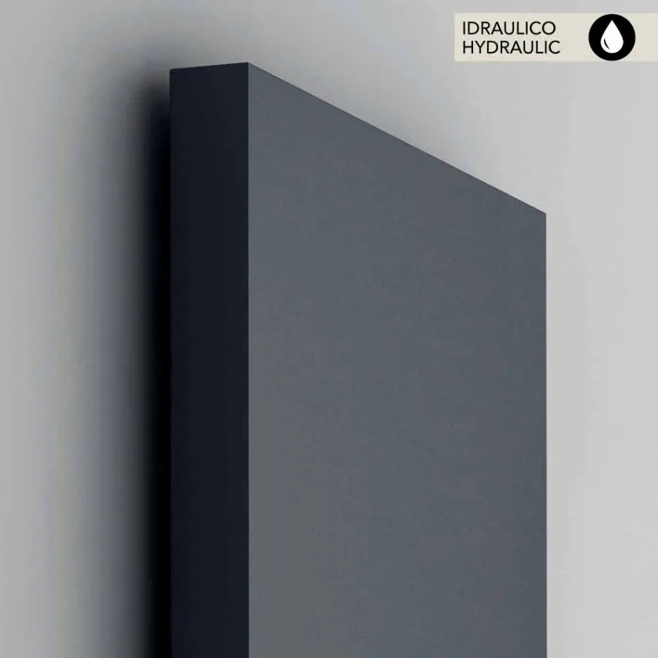 hydraulisk lodret radiator, dækning stål, Scirocco H Light Viadurini