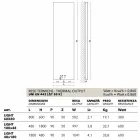 hydraulisk lodret radiator, dækning stål, Scirocco H Light Viadurini