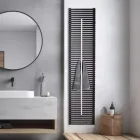 Kulstofstålsradiator med håndklædetørrer Fremstillet i Italien - Lux Viadurini
