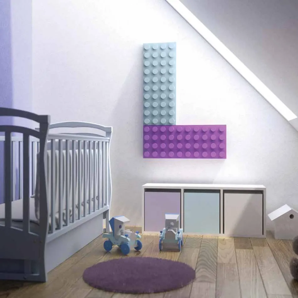 Termoarredo elektrisk design Lego Brick lavet i Italien Scirocco H Viadurini