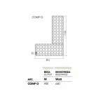 Termoarredo hydrauliske design Lego Brick lavet i Italien af ​​Scirocco H Viadurini