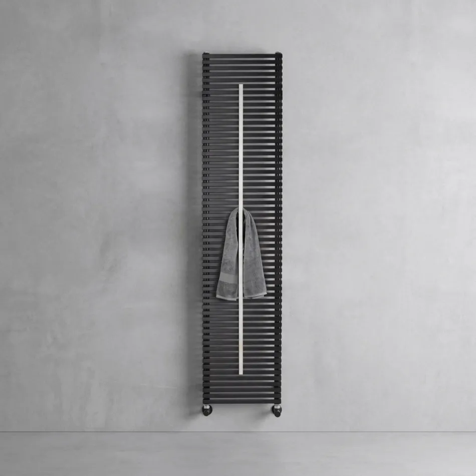 Lux Mixed Radiator med håndklædetørrer i stål, fremstillet i Italien Viadurini