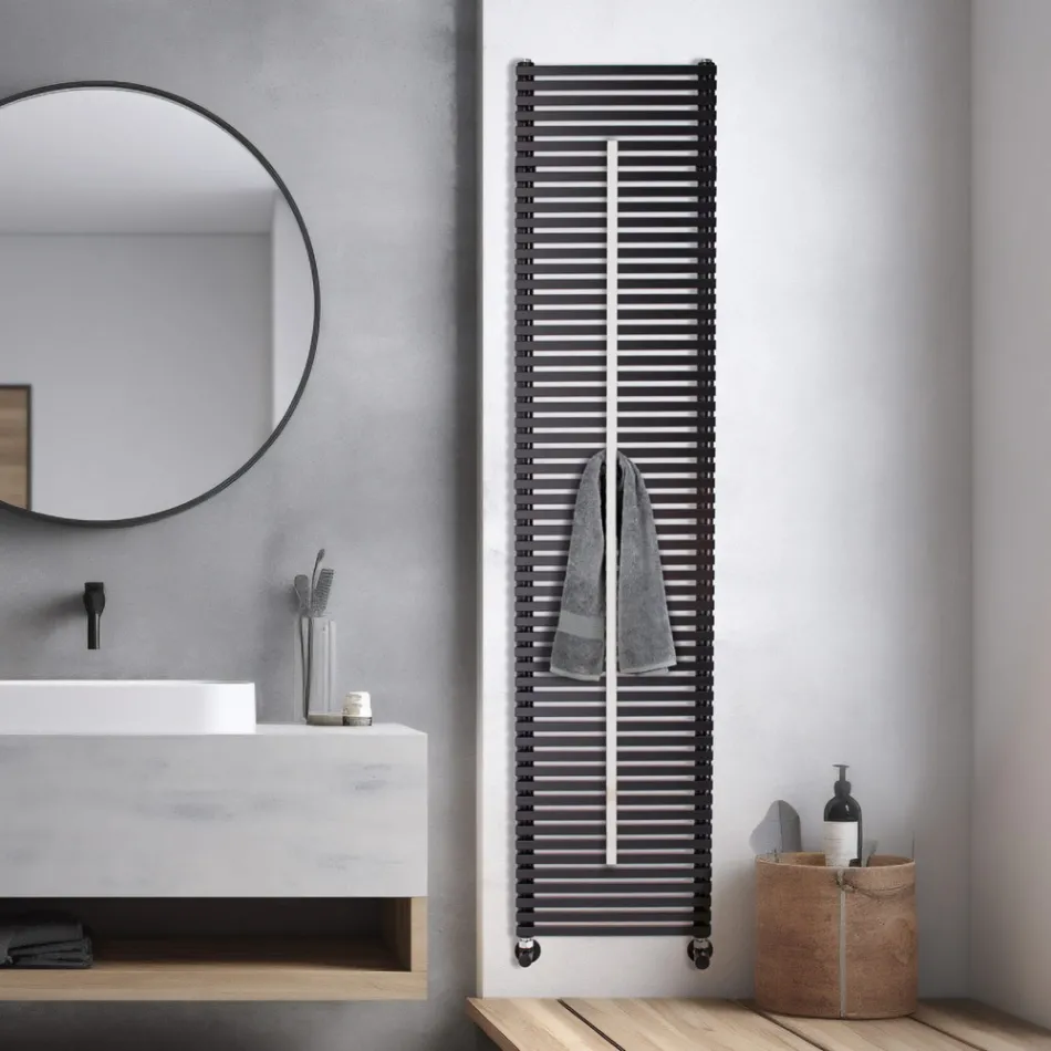 Lux Mixed Radiator med håndklædetørrer i stål, fremstillet i Italien Viadurini