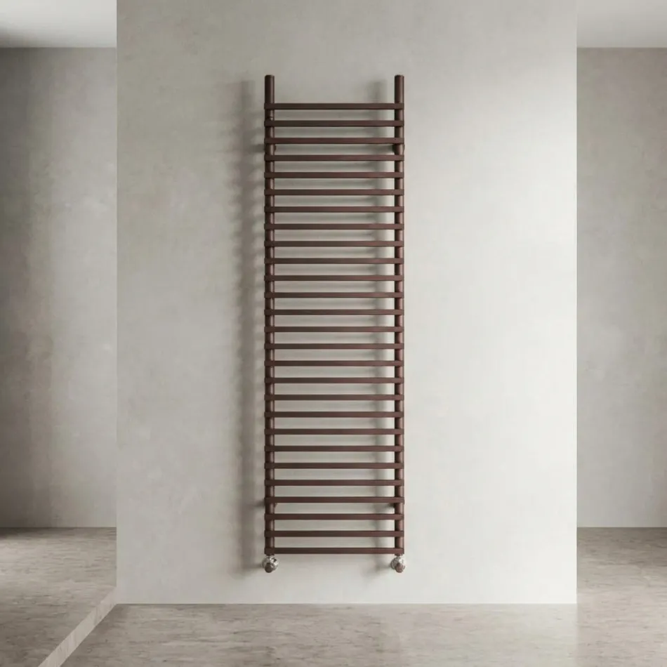 Blandet stålradiator med brun kobberfinish Fremstillet i Italien - Ignis Viadurini