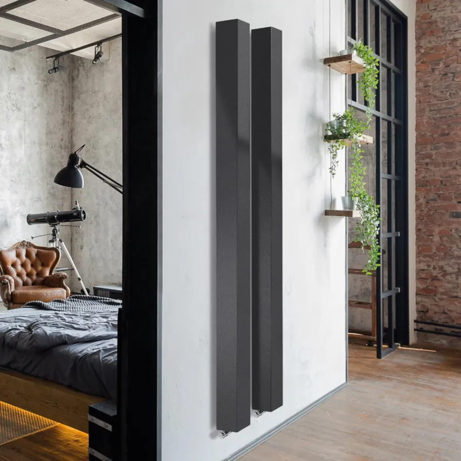 Ember - Vandret eller vertikal stålradiator fremstillet i Italien Viadurini