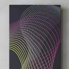 Moderne hydraulisk vægmonteret radiator i stål med dekoration på 839 watt - Kelvin Viadurini