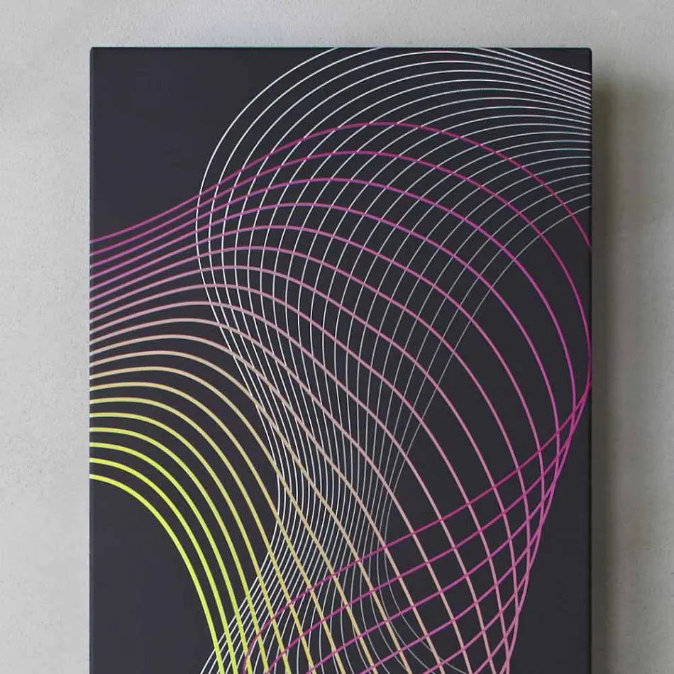 Moderne hydraulisk vægmonteret radiator i stål med dekoration på 839 watt - Kelvin Viadurini