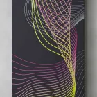 Moderne hydraulisk vægmonteret radiator i stål med dekoration på 839 watt - Kelvin Viadurini