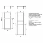 Kølerhåndklædestativ Lodret design Hydraulisk op til 719 watt - Rebel Viadurini
