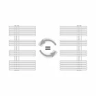 Radiator Chrome håndklædevarmer i stålhydraulisk design 483 W - Pavone Viadurini