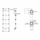 Radiator elektrisk håndklædevarmer krom i messingdesign 200 W - Caesar Viadurini