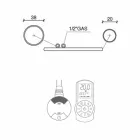 Elektrisk opvarmet håndklædestang i forkromet stål design 700 W - påfugl Viadurini