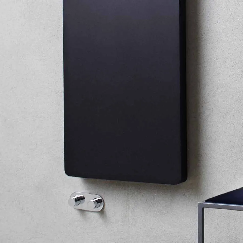 Lodret radiator med hydraulisk design i farvet aluminium op til 662 W - bog Viadurini