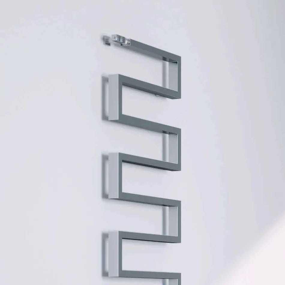 Termoarredo lodret hydraulisk kromfinish Snake af Scirocco H Viadurini