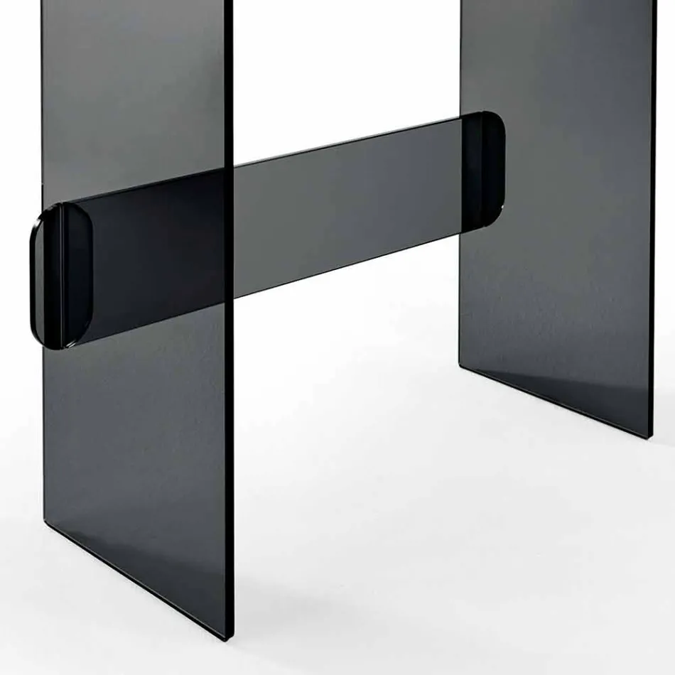 Makeup-toiletbord med spejl og glasskuffe 3 finish - Salvie Viadurini