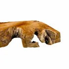 Hængende badeværelsestop i massivt teaktræ, unikt stykke - perfekt Viadurini