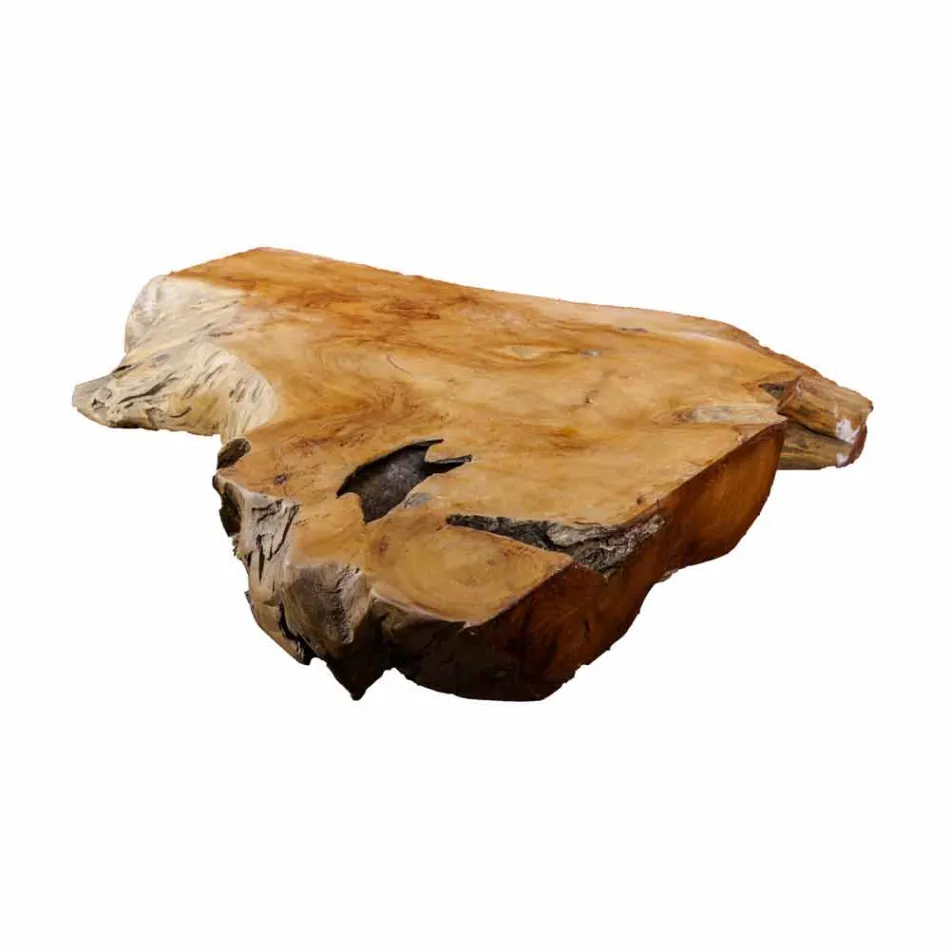 Hængende badeværelsestop i massivt teaktræ, unikt stykke - perfekt Viadurini