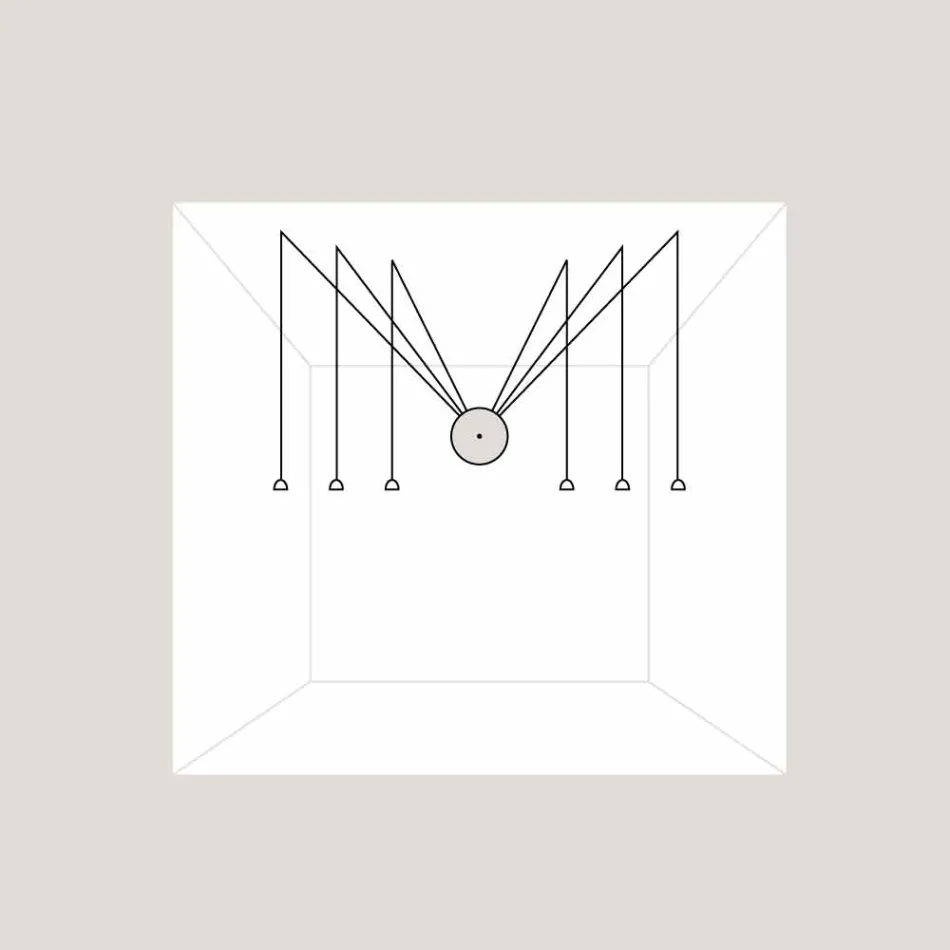 TOSCOT Apuan-system roset basis 230v Made in Toscana Viadurini