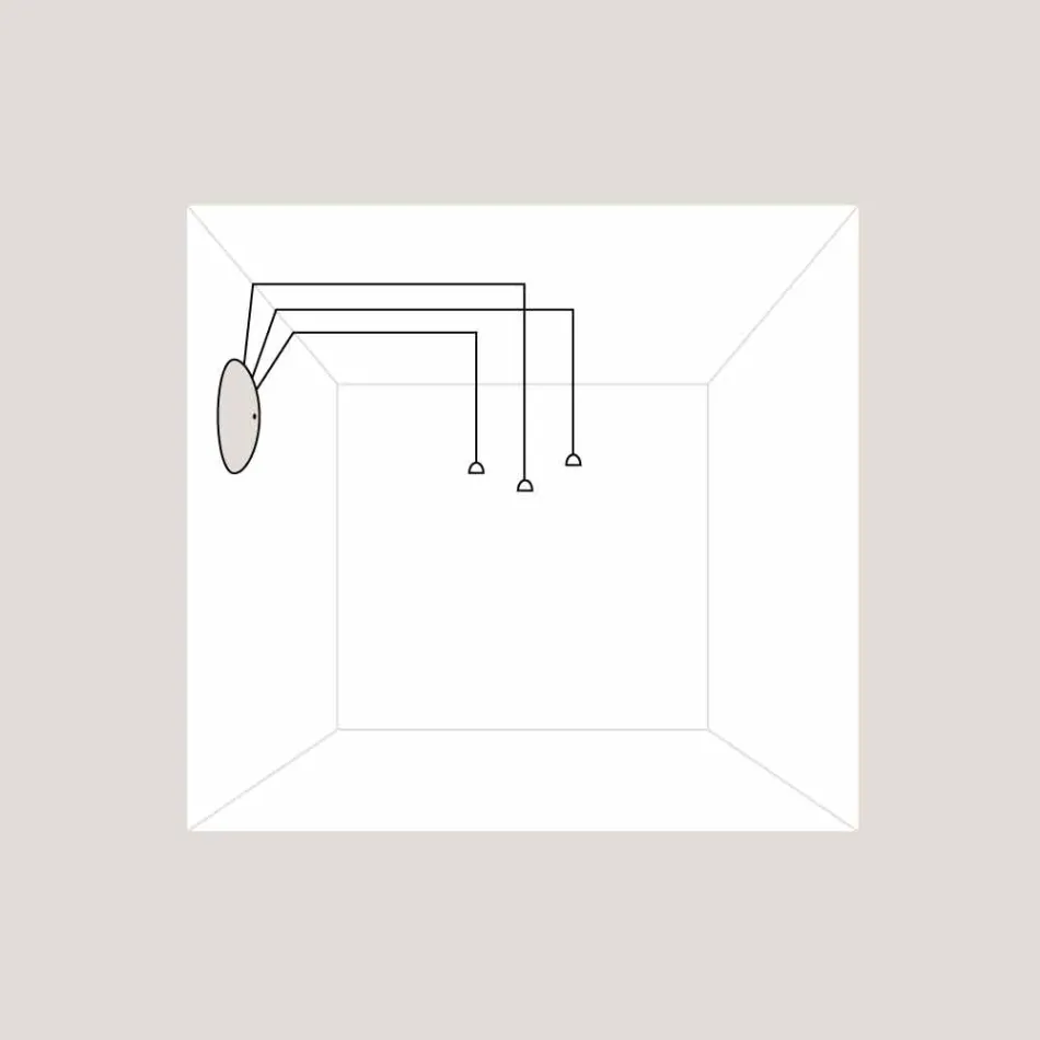 TOSCOT Apuan-system roset basis 230v Made in Toscana Viadurini