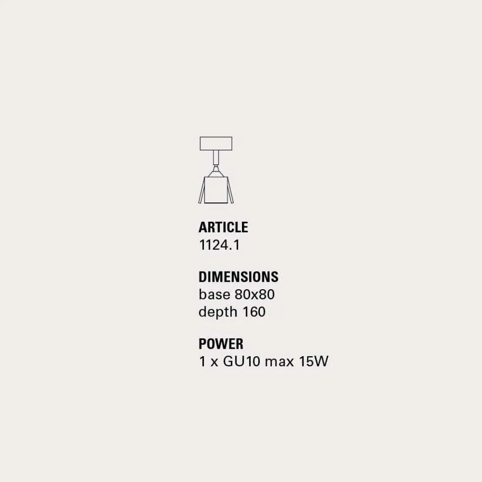 TOSCOT spotlight plade med fælles 1 orienterbare lys Viadurini